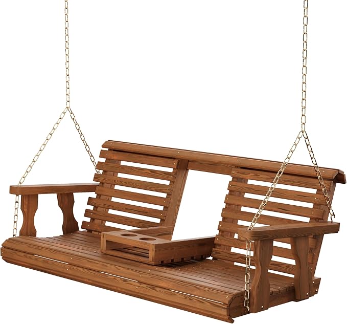 Porchgate Amish Heavy Duty Console Porch Swing by Porchgate