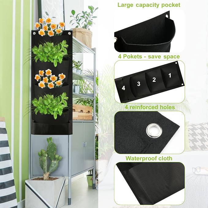 Cosmos Hanging Wall Planter - Image 4