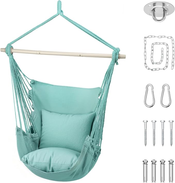 Athena Collection Hammock Chair Hanging Rope Swing Chair by AthenaCollectionFurniture