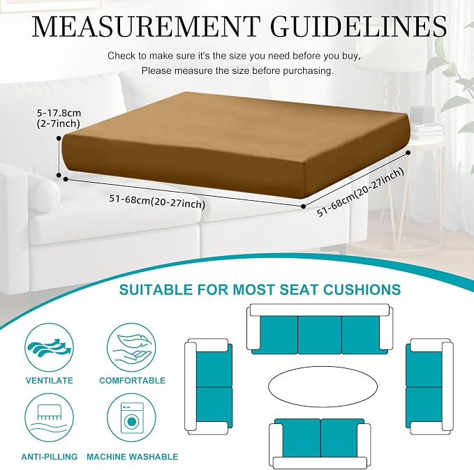 14Pcs Stretch Patio Cushion Covers, Outdoor Couch Covers Replacement, Outdoor - Image 2
