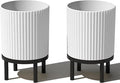 Veradek Demi Series Round Planter w/Stand by VeradekOutdoor