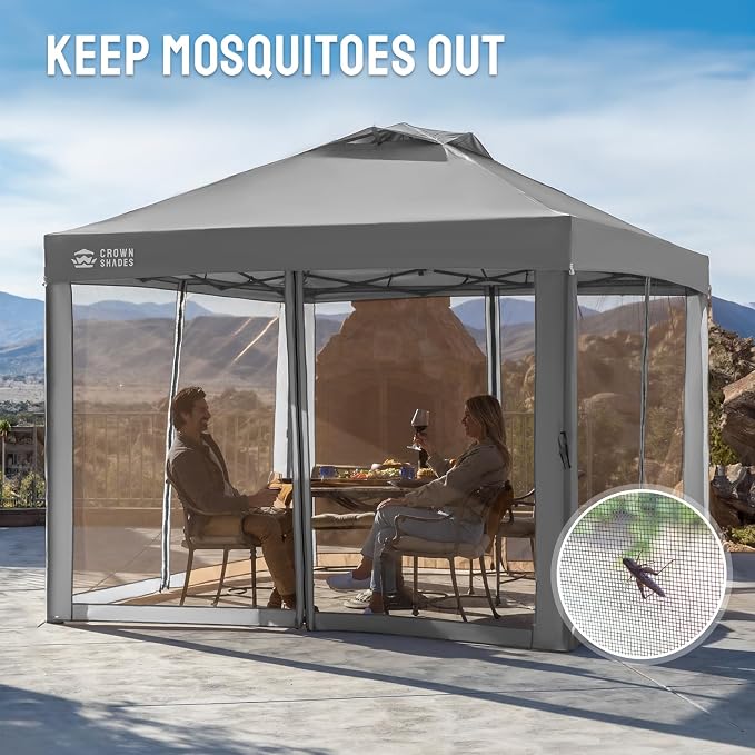 CROWN SHADES Gazebo Mosquito Net - Image 2