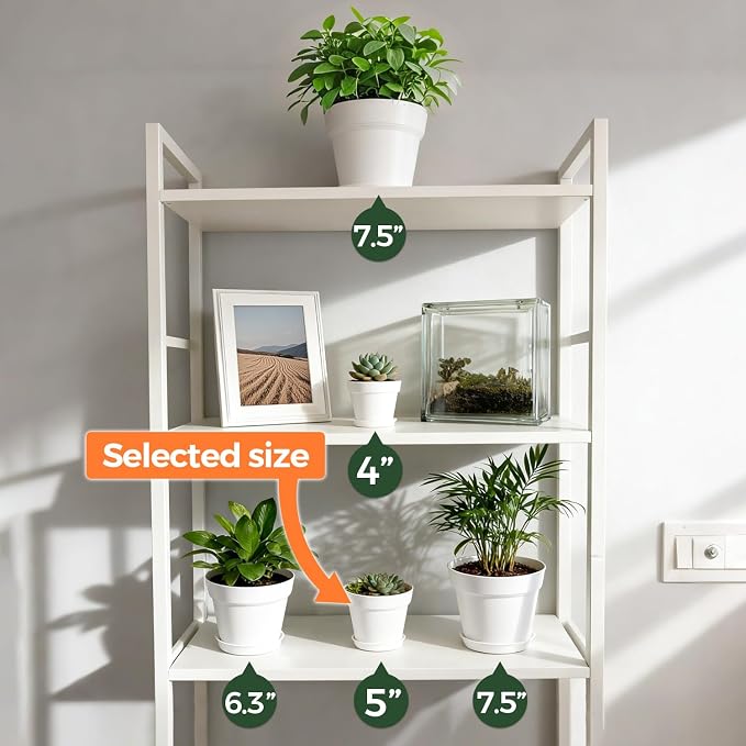 T4U Flower Pots 18-Pack, 5 Inch Plant Pot - Image 5