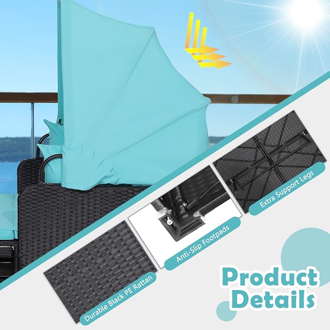Salches Outdoor Daybed, Patio Daybed - Image 6