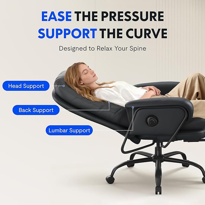 FLEXISPOT Luno 2-in-1 Chaise Lounge Chair Indoor - Image 4