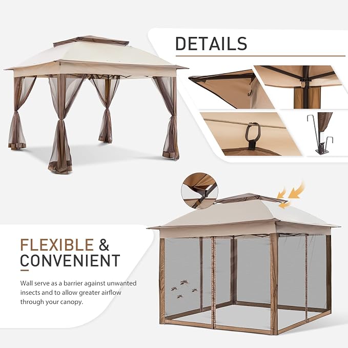 COOS BAY 11x11 Pop Up Gazebo - Image 2