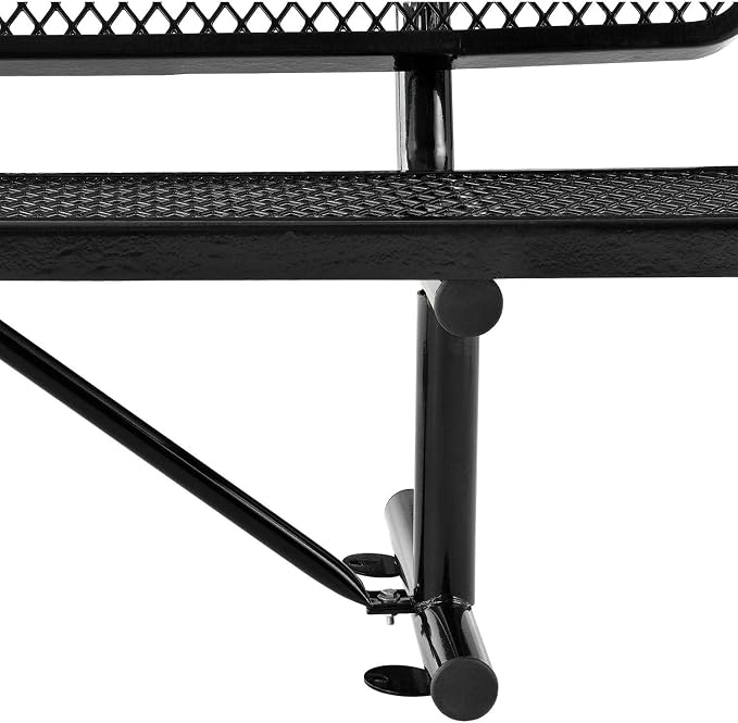 Global Industrial 6'L Heavy Duty Expanded Metal Mesh Bench - Image 7