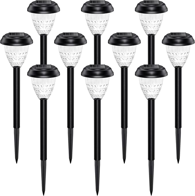 Super Bright Solar Lights Outdoor Waterproof-10 Pack, Dusk to Dawn Up to 12 Hrs - Image 9