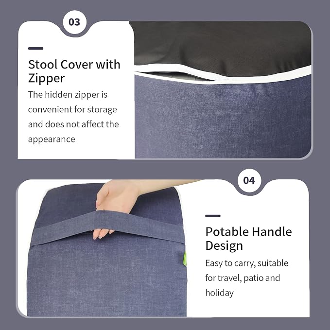 Inflatable Ottoman Stool D21 xH9 - Image 5