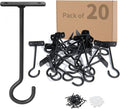 20Pack Plant Hooks Bulk 6in Metal Plant Hook Shepherds Hook Decorative Wall by QualityEfficiency