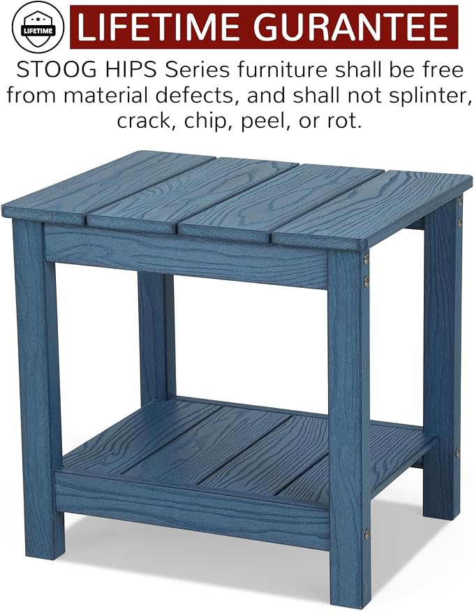 Stoog Outdoor Side Table, All-Weather Adirondack Side Table, Never Fade or Rot - Image 3