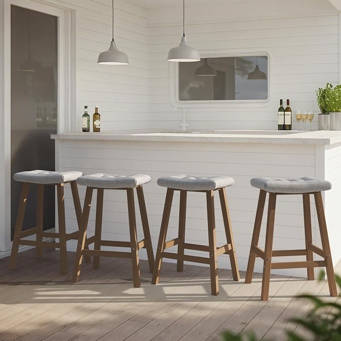 Ciokea 2 Set 29" Outdoor Bar Stools - Image 8