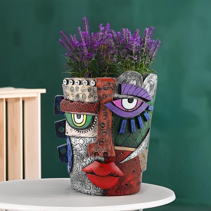 TOZLU Picasso Brutalist Beauty Face Flower Pot - Image 4
