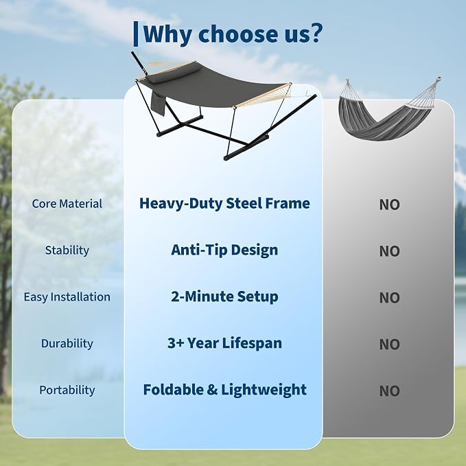 Double Hammock with Stand - Image 3
