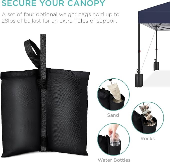 Best Choice Products 10x10ft Pop Up Canopy Tent, Outdoor Shade, 1 Person 1 - Image 6