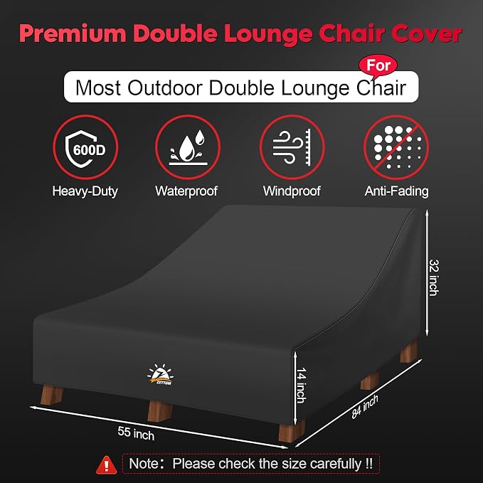 Zettum Double Chaise Lounge Cover - Image 2