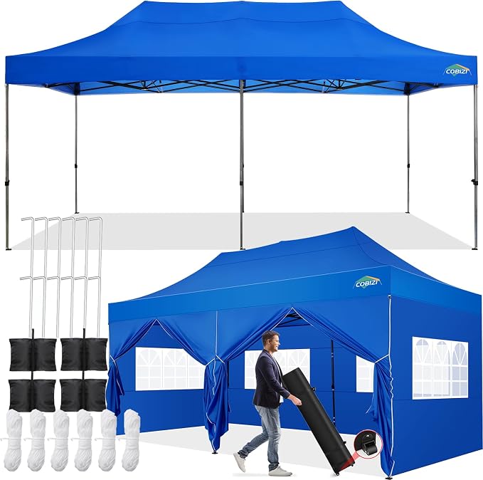 COBIZI 10x20 Pop up Canopy Tent 10x20 Canopy by COBIZI