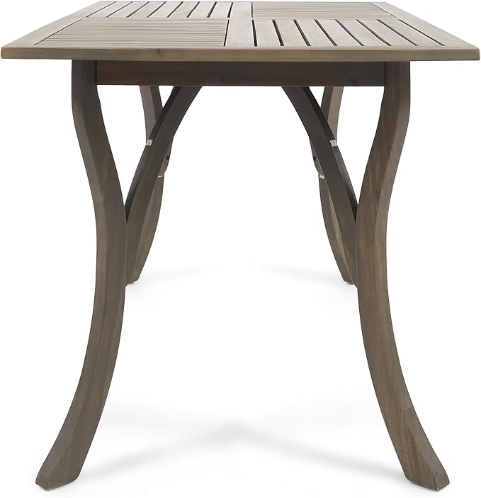 Christopher Knight Home Jaden Outdoor Acacia Wood Rectangular Dining Table - Image 5