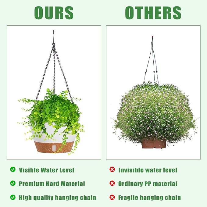 Amyhill 6 Pcs 8 Inch Hanging Planter - Image 4