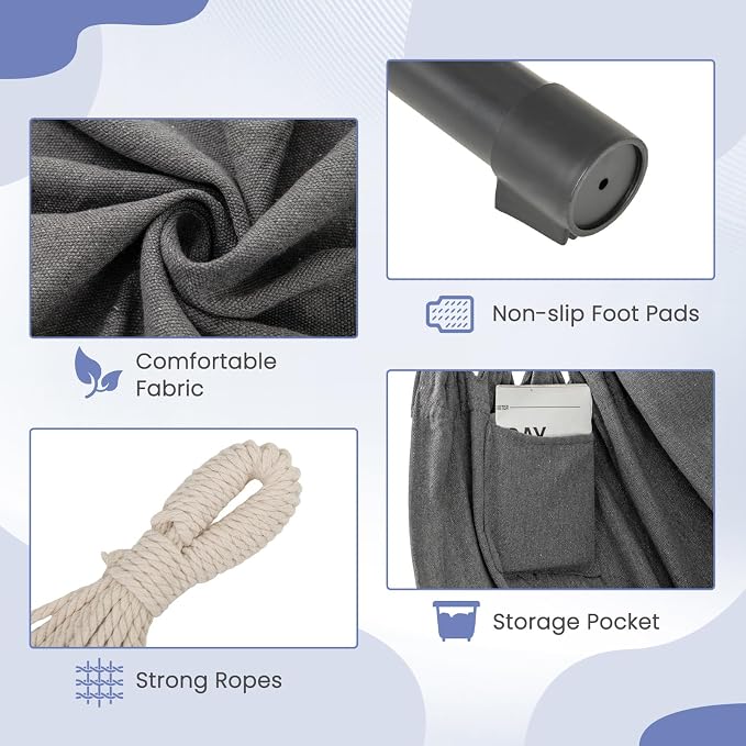 Tangkula Adjustable Hammock Chair - Image 8