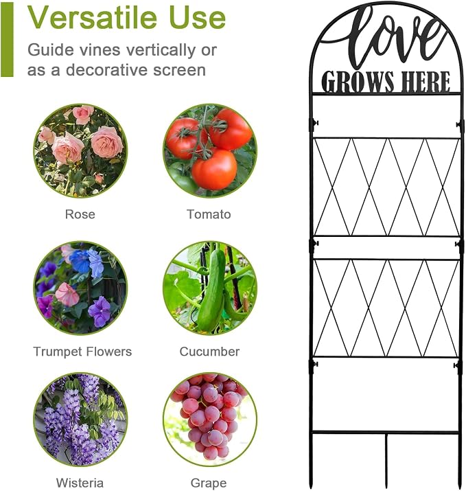 hogardeck 45 * 14 inch Metal Garden Trellis - Image 5