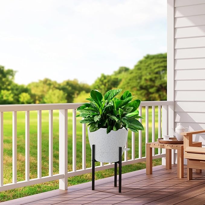 12 inch Large Self Watering Pots, Plastic Planters - Image 7