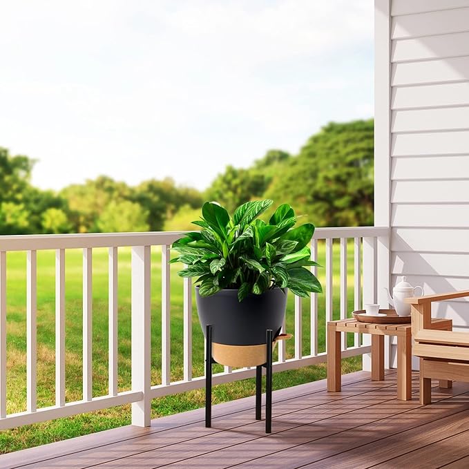 12 inch Large Self Watering Pots, Plastic Planters - Image 7