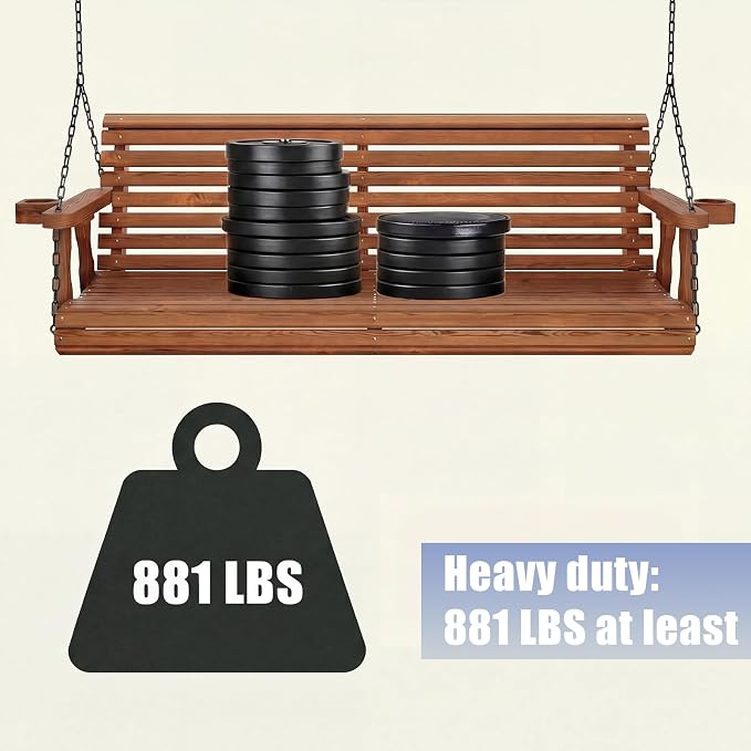 Heavy Duty Porch Swing Hanging Chain Kit 1500 Lbs Capacity, 6 Quick Links & 2 - Image 7