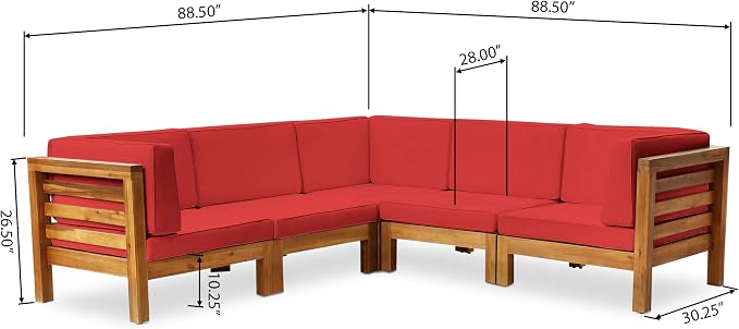 GDFStudio Outdoor V-Shaped Sectional Sofa Set - Image 3
