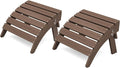 KINGYES Folding Adirondack Ottomans Set of 2 by KINGYES