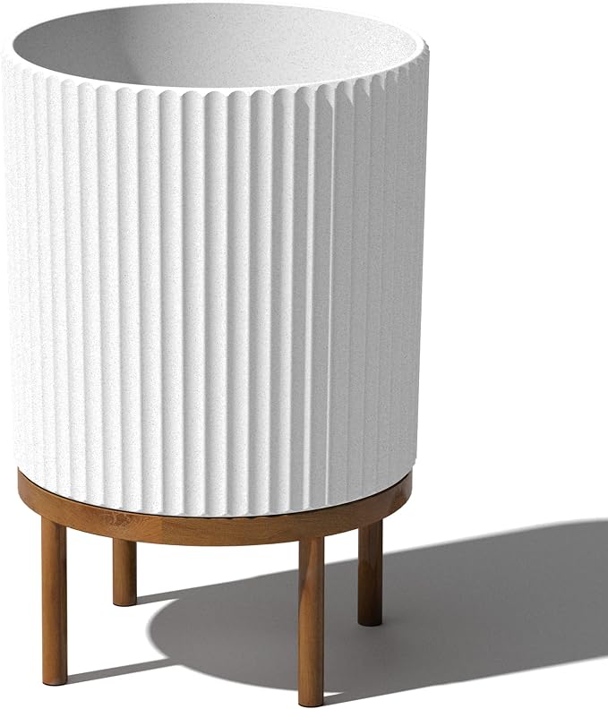 Veradek Demi Series Round Planter w/ Stand by VeradekOutdoor