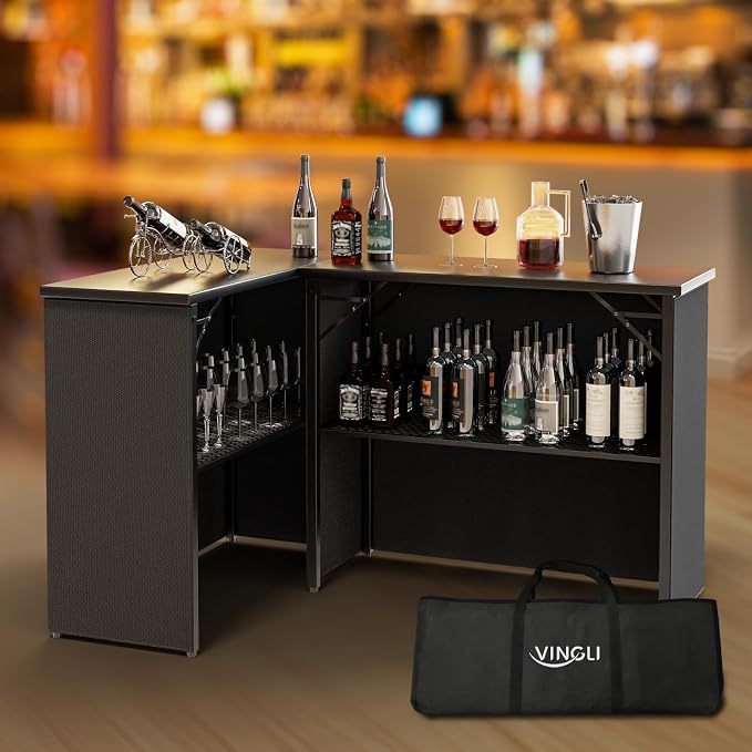 VINGLI 45" Commercial Grade Portable Bar Table - Image 2