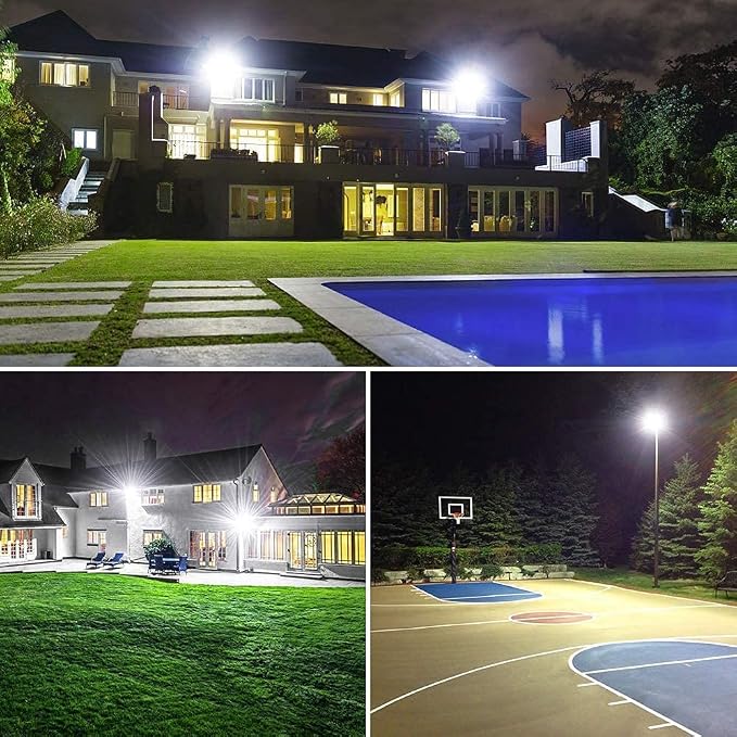 150W LED Flood Light Outdoor, 2 Pack 15500LM Super Bright Security Light - Image 6