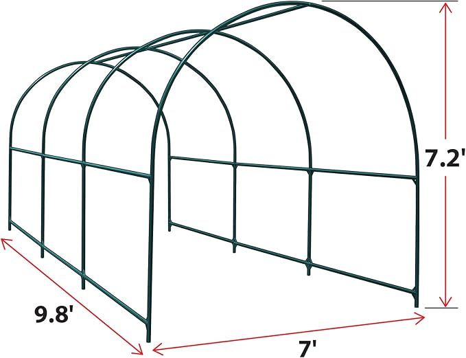 YardGrow Large Garden Support Arch Frame Climbing Plant Arch Arbor - Image 3
