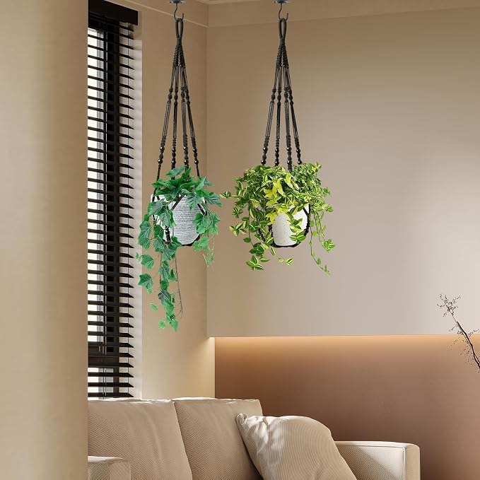 Macrame Plant Hanger Indoor Set of 4 - Image 5