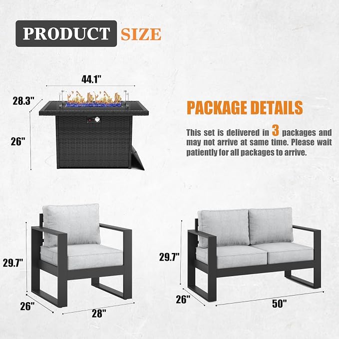 Outdoor Aluminum Furniture Set - Image 7