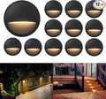 GKOLED 12 Pack Low Voltage LED Deck Lights, Landscape Step Lights Fixtures by GKOLED