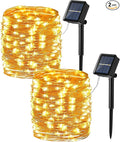Brizled 2 Pack Solar String Lights, Total 132FT 400 LED Outdoor Solar Fairy by Brizled