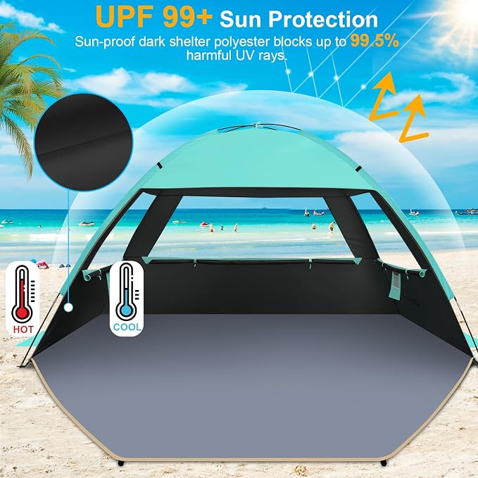 Gorich Beach Tent Sun Shelter for 3/4-5/6-7/8-10 Person - Image 3
