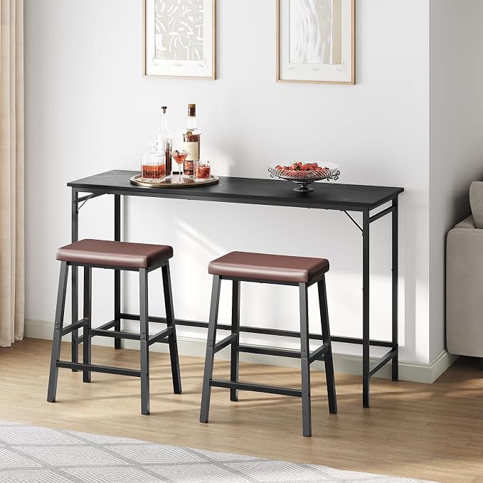 HOOBRO Bar Stools, Counter Height Bar Stools, 24 Inch Barstools - Image 6