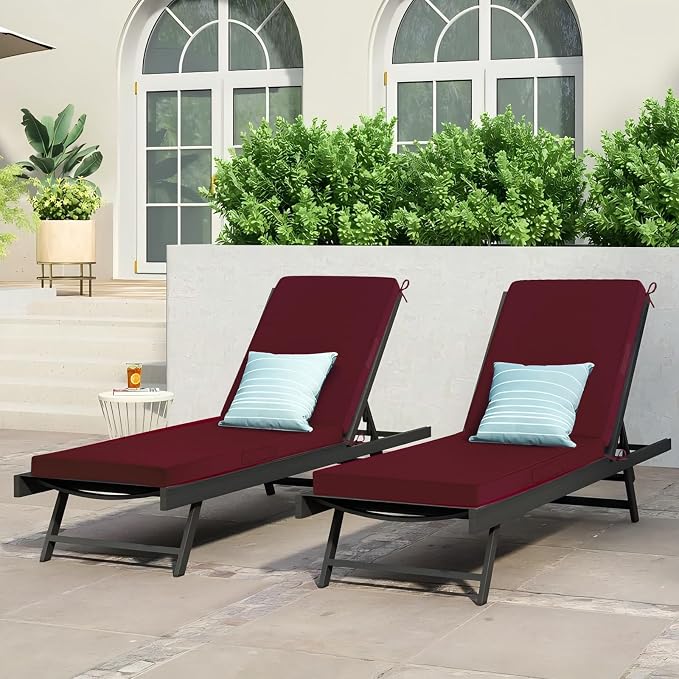 Cozyide Chaise Lounge Cushions Outdoor 72"x21"x3", Waterproof Lounge Chair - Image 7