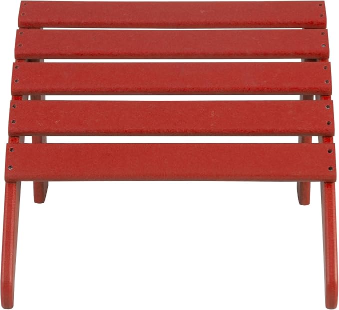 WO Home Furniture Adirondack Ottoman Outdoor Patio Footrest 13.5" Inch Folding - Image 11