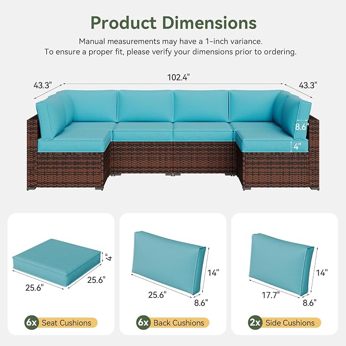 Aoxun Outdoor Replacement Cushions - Image 2