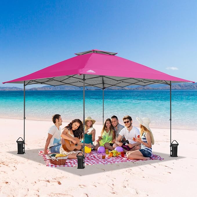 EAGLE PEAK 13x13 Straight Leg Pop Up Canopy Tent Instant Outdoor Canopy Easy - Image 8