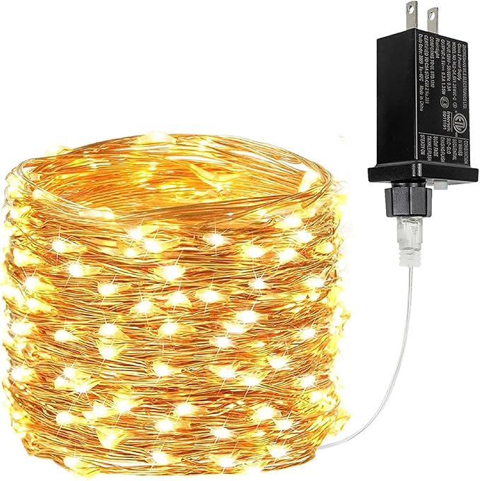 33Ft 100LED Fairy Lights Plug in, Waterproof String Lights Outdoor & Indoor 8 by BHCLIGHT