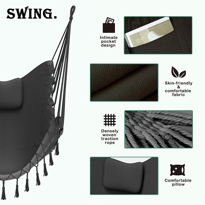 Unique U-Shaped Hammock Chair - Image 3