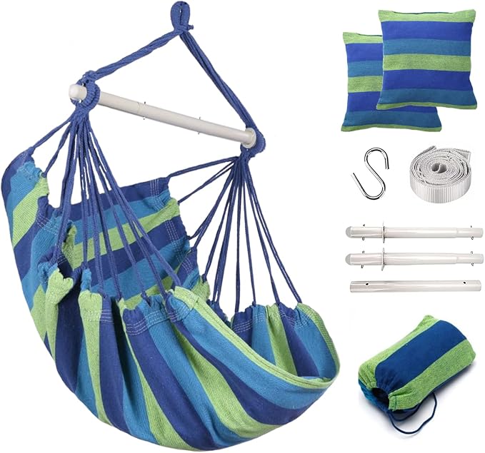Hammock Chair Hanging Rope Swing, Topind Hanging Chair - Image 8