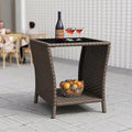kinbor Outdoor Wicker Side Table by kinbor