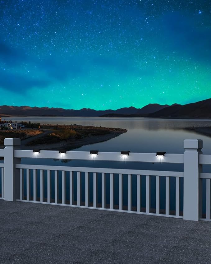 pearlstar Solar Deck Lights, 16 Pack Step Light Waterproof LED Stair Lights - Image 3
