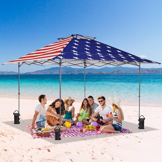 EAGLE PEAK 13x13 Straight Leg Pop Up Canopy Tent Instant Outdoor Canopy Easy - Image 8